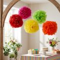 Pompom papper Ø30cm blandat 5st | Floristik24.se