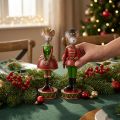 Juldekorationsfigurer med mus 14,5 cm rödgrön 2 stycken | Floristik24.se