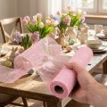 Bordslöpare jute juteband bordsband ljusrosa 30cm 5m | Floristik24.se