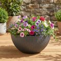 Krukskål plast antracit Ø40cm H18,5cm | Floristik24.se