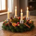 Stickljusstake ljushållare adventskrans 11cm 12 st | Floristik24.se