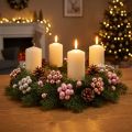 Mini julkulor glasspegelbär rosa kräm Ø20mm 140 st | Floristik24.se