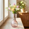 Mini glasvas blomstervas lila Ø7,5cm H15cm | Floristik24.se