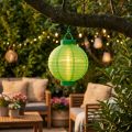 Lampion LED med solenergi 20cm grön | Floristik24.se
