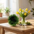 Mini gräsboll grön konstväxt rund Ø10cm 1 st | Floristik24.se