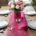 Fleece 8cm 25m fuchsia | Floristik24.se