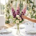 Dekorativ riddersporre som konstgjord blomma för eleganta blomaccenter, 79 cm, 3 stycken | Floristik24.se