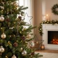 Juldekoration metallstjärna svart dekorativ stjärnhänge 20cm 6 st | Floristik24.se