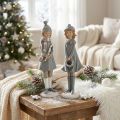 Deco figurer vinter barn figurer tjejer H19cm 2st | Floristik24.se