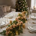 Julgransgirlang med guldkula