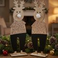 Ren trä dekorativ figur standee jul 12×6,5cm H45cm 2st | Floristik24.se