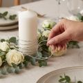 Silverdiamant aluminiumtråd 2mm 10m för dekoration och pyssel | Floristik24.se