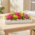 Dekorativ avlång träbricka, vit shabby chic, 42×14×3 cm, 3 stycken | Floristik24.se