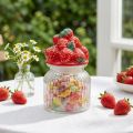 Godisburk med lock jordgubbskaksburk Ø11cm H18cm | Floristik24.se