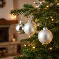 Julkula glas Ø6cm silvermix 24 st | Floristik24.se