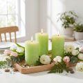 Ljus limegrönt​​​​​enfärgat 60 mm x 80 mm 4 st | Floristik24.se