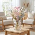 Jordgubbstistel, torkad tistel, tisteldekoration, ljusrosa, 58 cm, 100 g | Floristik24.se