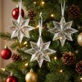 Stjärnplast klar för upphängning 15cm 6st | Floristik24.se