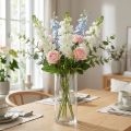 Levkoje Vit konstgjord blomma Konstgjord stamblomma 78cm | Floristik24.se