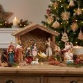 Nativity figurer set 11 färgglada figurer handmålade 3,5-9,5 cm | Floristik24.se