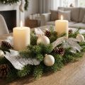 Vita palmfiber dekorativa torkade växter 250g hantverksmaterial | Floristik24.se