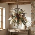 Metallkrona för upphängning rostbrun Ø31cm H31cm | Floristik24.se