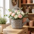 Dekorativ vattenkanna i smakfull vävd design för elegant heminredning, 26 cm | Floristik24.se