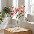 Konstgjord lilja för elegant vardagsrumsdekoration och realistiskt utseende, 67 cm, 2 stycken | Floristik24.se