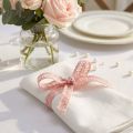 Dekorativt band antikrosa, spetsband, floristtillbehör, bröllop B15mm L15m | Floristik24.se