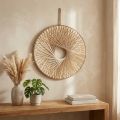 Boho väggdekoration träring naturlig hampa Ø40cm | Floristik24.se