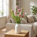 Konstgjorda blommor bollblomma allium prydnadslök konstgjord rosa 45cm | Floristik24.se