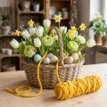 Filtsnöre fluffigt Mirabell gult 25m | Floristik24.se