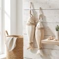 Träfiskdekoration maritimt hänge Paulownia trä 27cm 2st | Floristik24.se