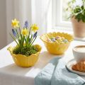 Dekorativ blomskål i keramik för heminredning och presentidéer, 13 cm, 2 stycken | Floristik24.se