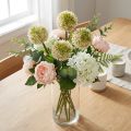 Prydnadsallium konstgjord rosa / grön Ø8cm 58cm | Floristik24.se