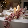 Julgirlang bärgren med kottar röd rosa 130cm | Floristik24.se