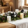 Mini julkulor silver, antracitglas Ø40mm mix 32 st | Floristik24.se