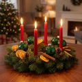 Mini julkulor glas grön emalj Ø3cm 22 st | Floristik24.se