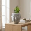 Konstgjord Suckulent Blomkruka Buddha Ø12cm H25cm | Floristik24.se