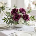 Foam Rose Lila Ø15cm 4 st | Floristik24.se