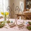 Påskhare bordsdekoration Påsktråd boho dekoration 24cm 2st | Floristik24.se
