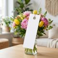 Vita hängetiketter 18x60mm med metalltråd, väderbeständiga, perfekta för blomsterhandel och presentetiketter, 250 stycken | Floristik24.se
