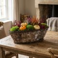 Växtskål växtkorg björkrankor dekorativ korg 17×15×34cm | Floristik24.se