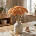 Yarrow konstgjorda konstgjorda blommor apelsin 50cm 5st i gäng | Floristik24.se