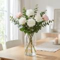 White Rose Fake Rose on Stam Silk Flower Fake Rose L72cm Ø13cm | Floristik24.se