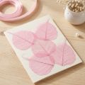 Skelettblad, rosa dekorativa pilblad 5-9 cm, 200 stycken - Perfekt för gratulationskort och gör-det-själv | Floristik24.se