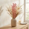 Torkade blommor av jordgubbstistel, antik ros, 50 cm, 100 g, dekorativa konstgjorda blommor | Floristik24.se