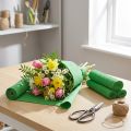 Blomcrepe grön B10cm ytvikt 128g/kvm L250cm 2 st | Floristik24.se
