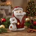 Jultomte deco värmeljushållare jul H15cm | Floristik24.se