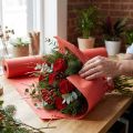 Manschettpapper blompapper silkespapper röd 25cm 100m | Floristik24.se